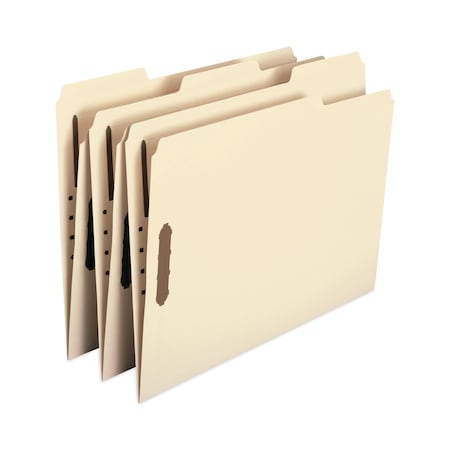 Smead Top Tab Heavyweight Manila Fastener Folders, 2 Fasteners, Letter Size, Manila Exterior, 50PK 14600